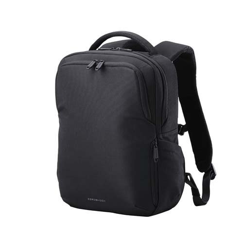 エレコム リュック 13L 衝撃吸収 14インチ 小物ポケット付 撥水 黒 ZSB-BP01P14BK(1個)[バッグ リュック]