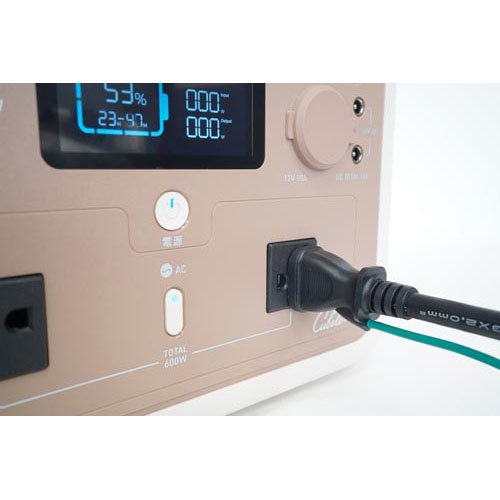 Cubeleポータブル電源600W リン酸鉄系リチウムイオン電池 IBPL