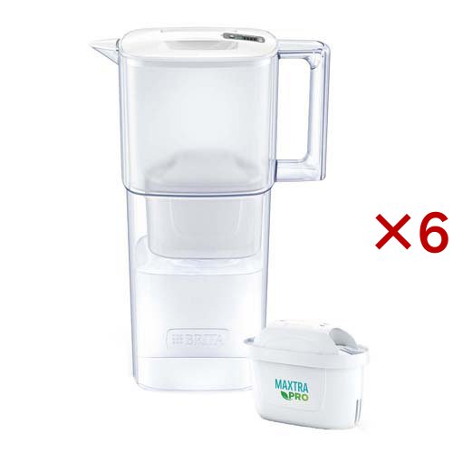ブリタ ポット型浄水器 リクエリ マクストラプロ カートリッジ 1個付き(6セット)[ポット型 本体]