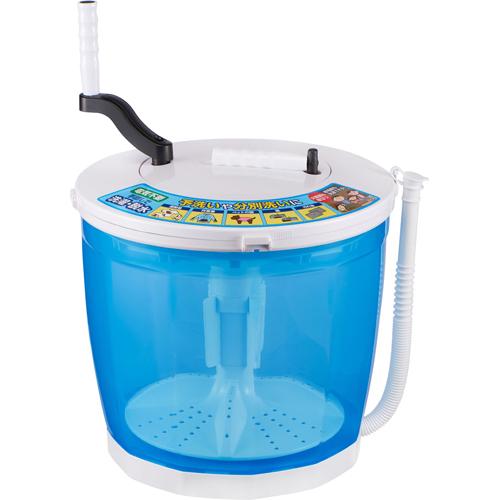 エルパ(ELPA) 手回し洗濯機 全手動ウォッシャー らくらくハンドル付 WS-01(1個)[防災用品 その他]