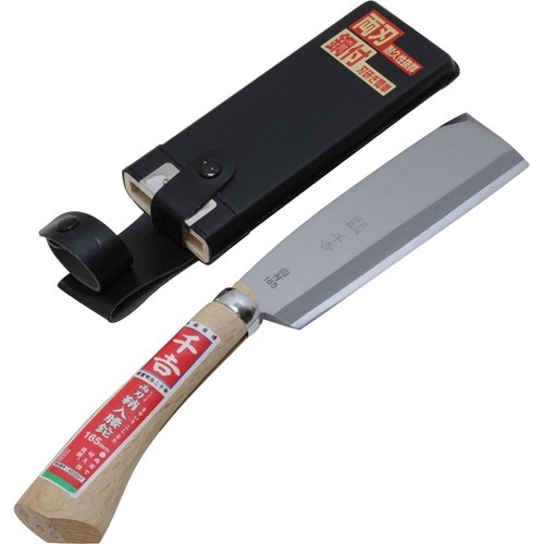 千吉 鞘入腰鉈 両刃 165mm(1本)[剪定用品・農具]