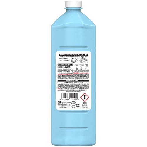 ジョイ W除菌 食器用洗剤 ファブリーズW消臭 フレッシュクリーン 詰め替え(670ml*16本セット)[食器用洗剤]_1