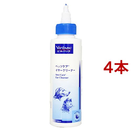 ビルバック ベッツケア イヤークリーナー(125ml*4本セット)[ペットの雑貨・ケアグッズ]