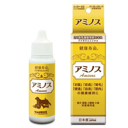 乳酸菌生産物質 アミノス(30ml×12セット)[犬のおやつ・サプリメント]_1