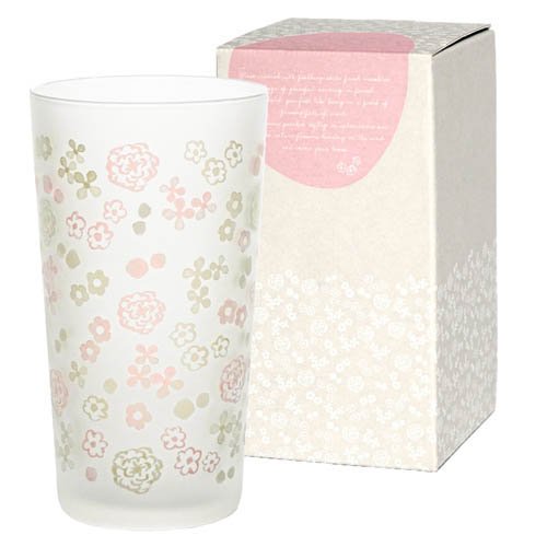 グラス hanahana タンブラー 360ml ピンク 食洗器対応 B-00112-601-PK(60個)[食器・カトラリー その他]