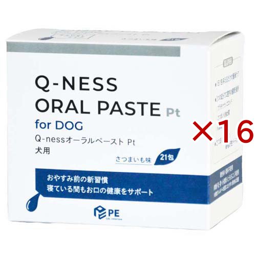 Q-nessオーラルペーストPt(21包入×16セット)[犬のおやつ・サプリメント] 28,535円