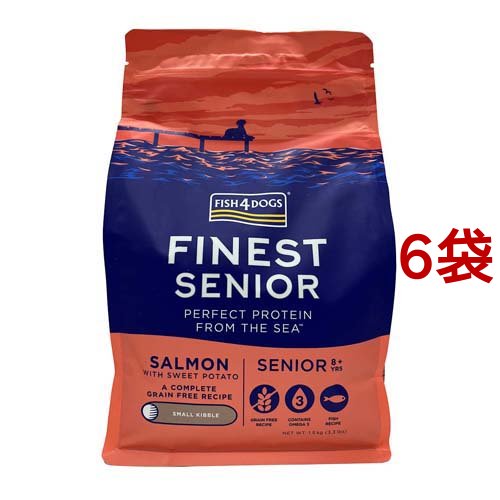 ファイネスト サーモン シニア 小粒(1.5kg*6袋セット)[ドッグフード(ドライフード)]