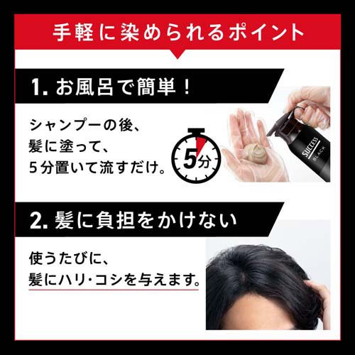サクセスブラックふんわり仕上がるカラートリートメント本体(155g