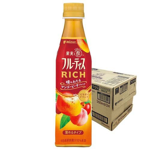 ミツカン フルーティス RICH マンゴーピーチ(350ml×24本入)[食酢]