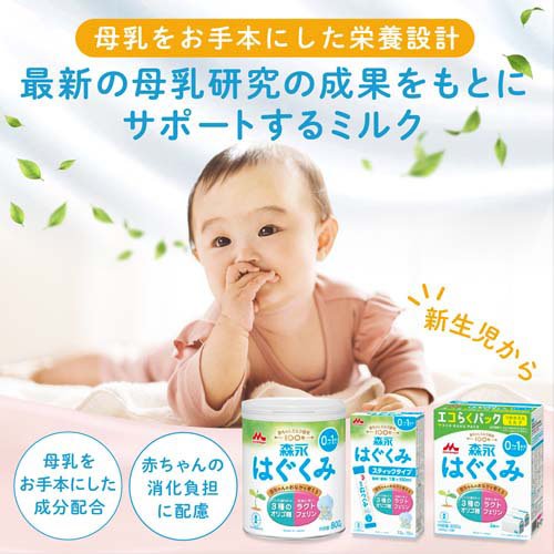 売れ筋日本 新品 森永乳業 E赤ちゃん エコらくパック 800g×4箱セット
