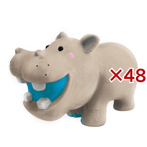 ラテックストイ I LOVEピーピーアクア カバエラ グレー(48セット)[犬のおもちゃ・しつけ]