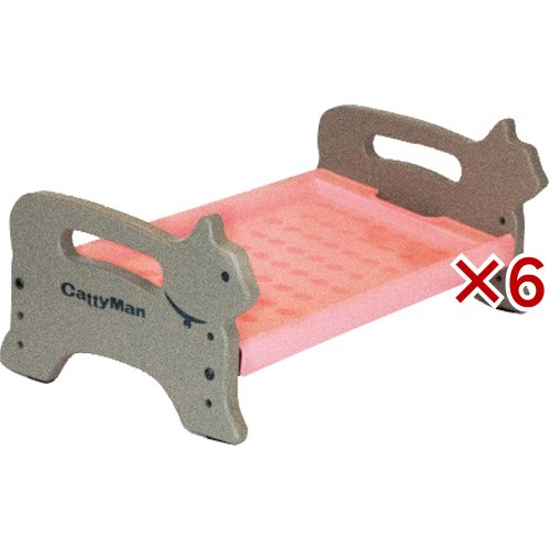 洗える 外せる キャットダイニング(6セット)[ペットの雑貨・ケアグッズ