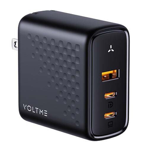 VOLTME 充電器 100W V-Dynamic TypeC×2ポート TypeA×1ポート ブラック 折りたたみ式(1個)[充電器・バッテリー類] 6,117円