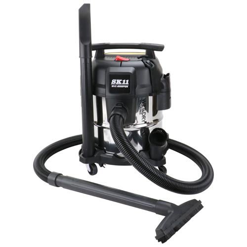 SK11 乾湿両用掃除機 ステンレスタンク 静音 SVC-200PQS(1台)[ガーデニングその他]