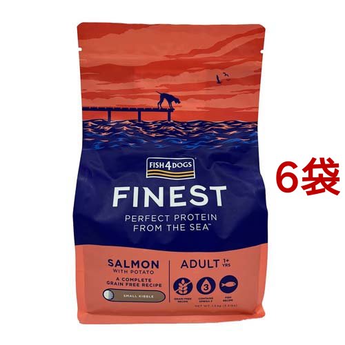 ファイネスト サーモン 小粒(1.5kg*6袋セット)[ドッグフード(ドライフード)]