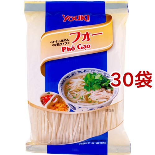 ユウキ食品 フォー ベトナム米めん 平麺タイプ(200g*30袋セット)[麺類その他]