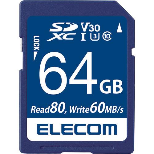 エレコム SDXCカード 64GB UHS-I 高速データ転送 MF-FS064GU13V3R(1個)[情報家電　その他]