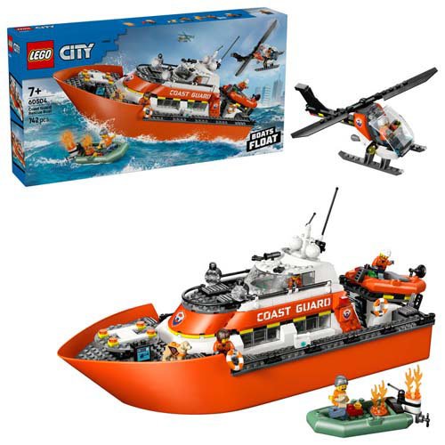 レゴ LEGO シティ 沿岸警備隊レスキュー ボート＆ヘリコプター 60504(1個)[ベビー玩具・赤ちゃんおもちゃ その他]