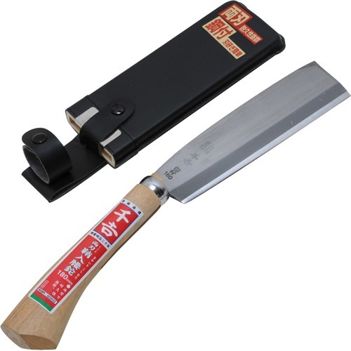 藤原産業 千吉 鞘入腰鉈 両刃 180mm(1本)[剪定用品・農具]