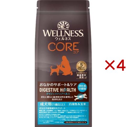 ウェルネス コア ダイジェスティブヘルス 成犬用 白身魚＆玄米(800g×4セット)[ドッグフード(ドライフード)]