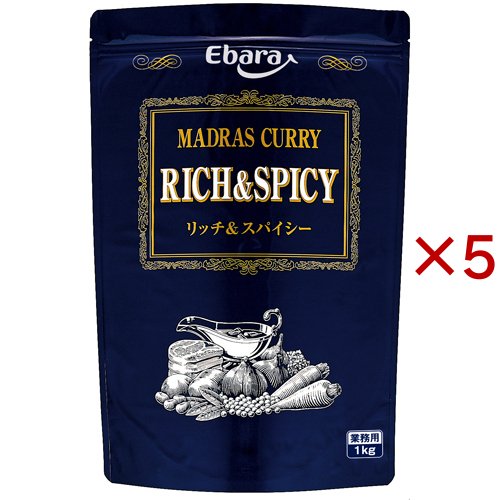 エバラ マドラスカレー リッチ&スパイシー 業務用(1kg×5セット)[調理用カレー]