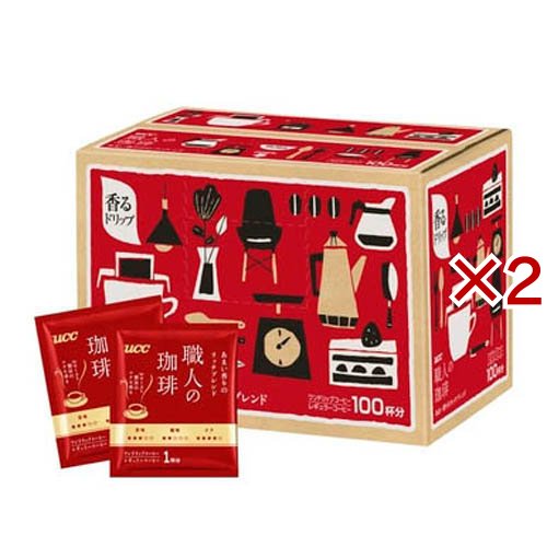UCC 職人の珈琲 ワンドリップコーヒー あまい香りのリッチブレンド(7g*100袋*2個セット)[ドリップパックコーヒー]