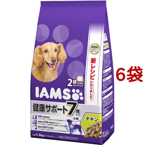 アイムス 7歳以上用 健康サポート チキン 小粒(1.2kg*6コセット)[ドッグフード(ドライフード)]