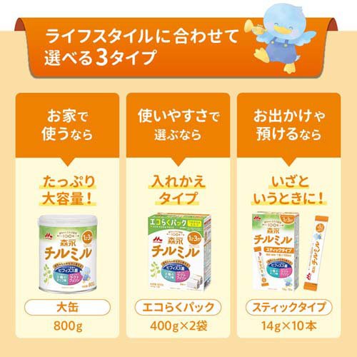 森永 チルミル エコらくパック つめかえ(800g×12箱)[フォローアップ用
