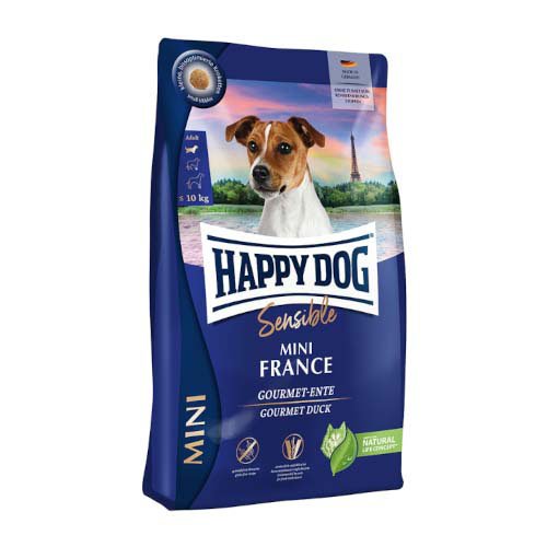 ハッピードッグ ミニ センシブル 小型犬 ミニ フランス 鴨肉＆ポテト(4kg)[ドッグフード(ドライフード)] 9,060円