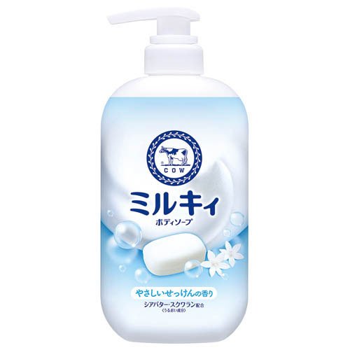 ★夏セールミルキィ やさしいせっけんの香りボディソープ 500ml 24個 ミルキィボディソープ やさしいせっけんの香り ポンプ(500ml)[ボディ