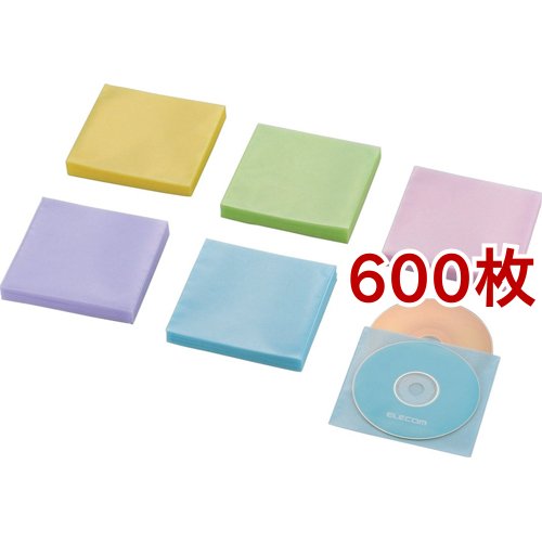 エレコム ブルーレイ・CD・DVD対応不織布ケース CCD-NWB120ASO(60枚入(両面収納)*10セット)[ブルーレイメディア]