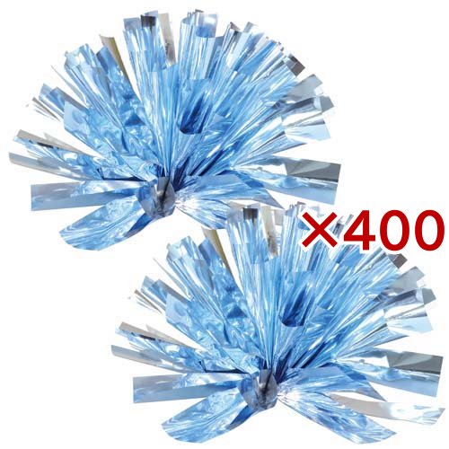 らくらくチアポンポン 薄水色シルバー(400セット)[雑貨 その他]