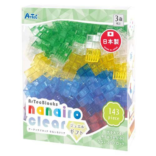 Artecブロック なないろクリア ジュエルギフト(1セット)[ベビー玩具・赤ちゃんおもちゃ その他]
