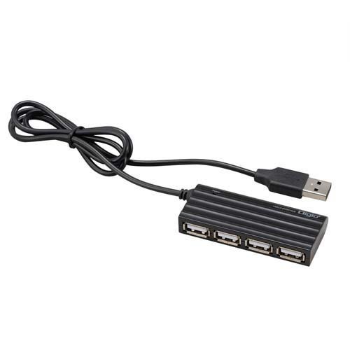 Digio2 USB2.0 4ポートハブ 80cm UH-2624BK(1個)[情報家電 その他]