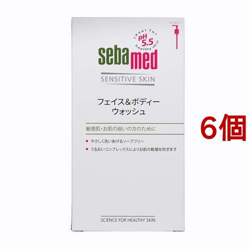 セバメド フェイス＆ボディーウォッシュ(400ml*6個セット)[無添加ボディソープ・敏感肌ボディソープ]