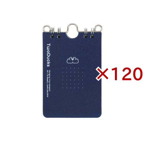 TwoDucks ハンギングリングメモ A7 ネイビー 60枚 TD0007(120セット)[ノート・ファイル]
