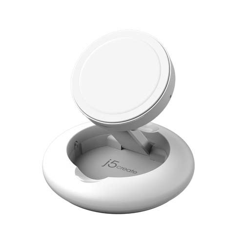 ワイヤレス充電スタンド MagSafe認証 15W ホワイト JUPW1107NP(1個)[充電器・バッテリー類]