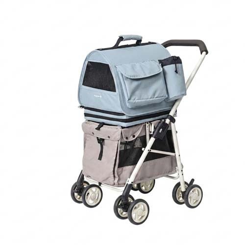 ペットカートISOFIX ミント(1台)[ペットのお散歩用品・おしゃれ]