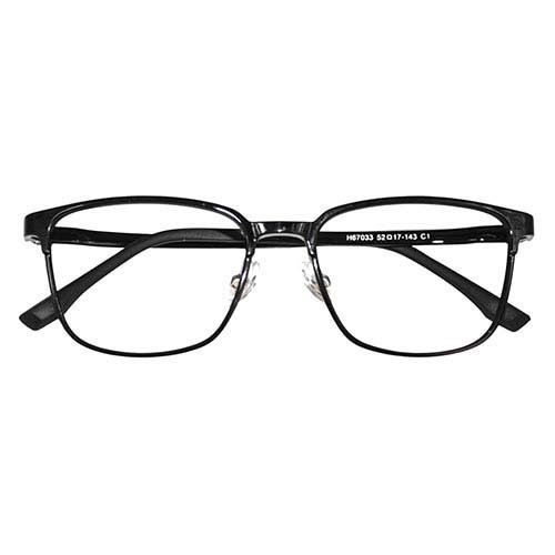 PrimaOpt クリアサングラス 紫外線ブルーライトカット ブラック 67033-1(1個入)[眼鏡 老眼鏡 その他]