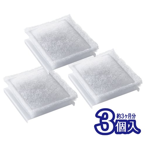 ピュアクリスタル 抗菌活性炭フィルター スクエアタイプ 犬用(3個入×24セット)[ペットの雑貨・ケアグッズ]_1