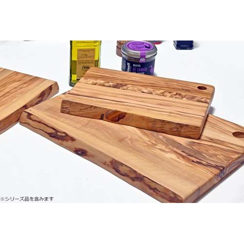 スワンソン商事 サービングボード 樹皮付き M 木製 オリーブ LV-333(1個)[食器・カトラリー その他]