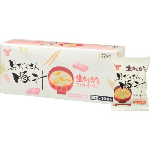 FDまろやか豚汁(10個入×4セット(1個12.4g))[インスタント味噌汁・吸物]の通販は