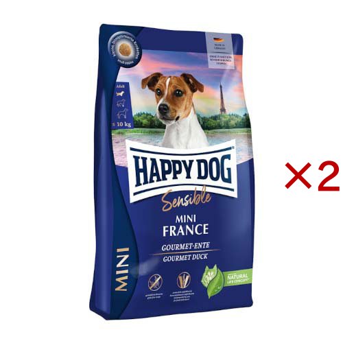 ハッピードッグ ミニ センシブル 小型犬 ミニ フランス 鴨肉＆ポテト(4kg×2セット)[ドッグフード(ドライフード)]