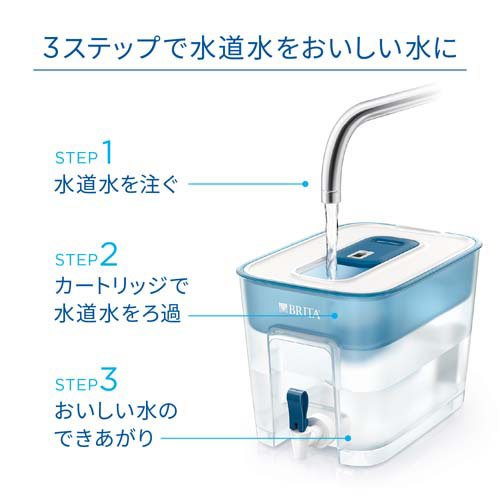 ブリタ タンク型浄水器 フロー マクストラプロ カートリッジ 1個付き(1