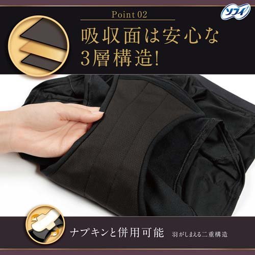 ソフィ 体にフィット吸水ショーツ M(4セット)[生理用ショーツ パンティ