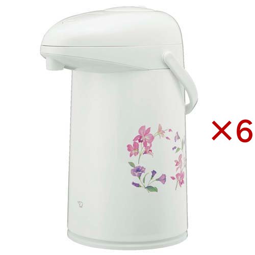 象印 ガラスマホービン 押すだけポット 3L AB-RC30-FW(6セット)[調理器具 その他]