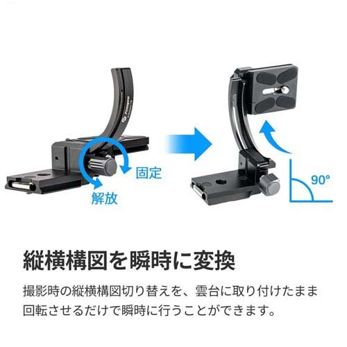 FOTOPRO X-Rotator75 縦横変換プレート OR(1個)[映像関連　その他]_2