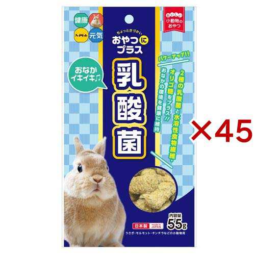 おやつにプラス 乳酸菌 小動物用おやつ(55g×45セット)[小動物のフード]