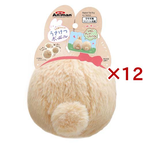 たち耳ちゃんのうさけつボール(12セット)[小動物雑貨・ケアグッズ]