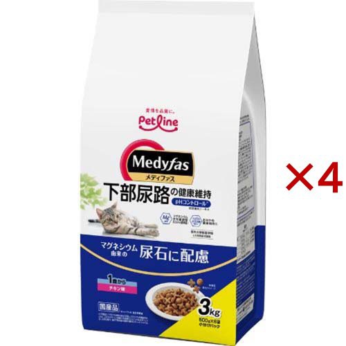 メディファス 1歳から チキン味(6袋入×4セット(1袋500g))[キャットフード(ドライフード)]の通販は